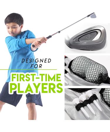 Franklin Sports Kids Golf Set - Adjustable Plastic Club Set with Bag and Balls for Toddlers in Red - Buy Online on GoSupps.com