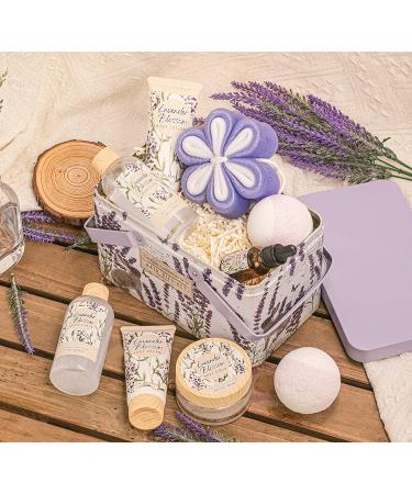 Green Canyon Spa Lavender Bath Gift Set - 11pcs Birthday Gifts for Women, Home Spa Relaxation - Buy Online on GoSupps.com