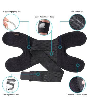 Knee Support Brace for Men & Women | Adjustable Patella Stabilizers for Meniscus Pain Relief | ACL & MCL Recovery | Ideal for Arthritis Knee Bandage (L) - Buy Online on GoSupps.com