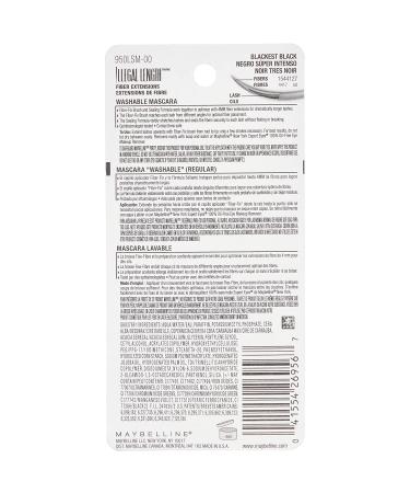 Maybelline New York Illegal Length Fiber Extensions Washable Mascara - Blackest Black 0.22 Fl Oz - Buy Online on GoSupps.com