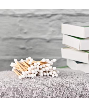 Bamboo Cotton Buds - 600 Count | 100% Biodegradable & Plastic Free Ear Swabs| Eco-Friendly Alternative to Plastic Q Tips | Pack of 1 - Buy Online on GoSupps.com