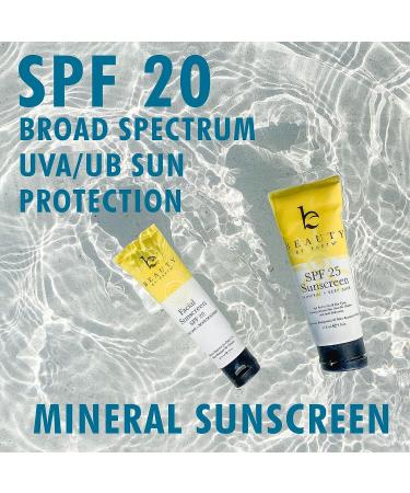 Mineral Face Sunscreen SPF 20 - Organic, Reef Friendly, Biodegradable Zinc Oxide Protection - 2 Fl Oz - Buy Online on GoSupps.com
