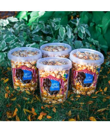 Lucky Elephant Butter Caramel Popcorn 135g Tub (4 Pack) - Buy Online on GoSupps.com