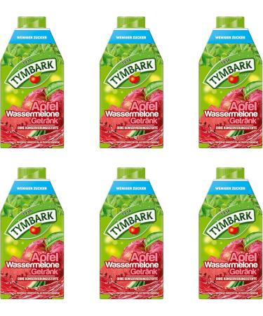 Tymbark Apple Watermelon Multifruit Flavor Drink | Less Sugar | Fruit Drink | No Preservatives | 6 x 500 ml | mango juice - Buy Online on GoSupps.com