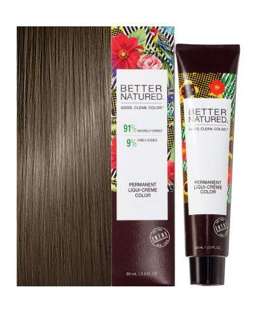 Permanent 7A Medium Ash Blonde Hair Color Dye - Naturally-derived Vegan & 100% Gray Coverage that Lasts up to 8 Weeks