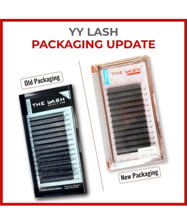 YY Hybrid Eyelash Extension Supplies C/D Curl 9-15mm 0.07mm Matte Black Lashes - Buy Online on GoSupps.com