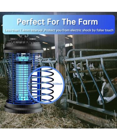 Outdoor Bug Zapper 1600V Electric Mosquito Zapper 19W Electronic Light Bulb Lamp for Outdoor and Indoor(Metal+Plastic) Metal Plastic - Buy Online on GoSupps.com