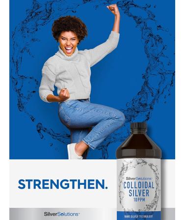 Carlyle Colloidal Silver 10 PPM | 16 fl. Oz | Nano Silver Technology | Vegetarian Non-GMO Gluten-Free Supplement | Shop Internationally - Buy Online on GoSupps.com