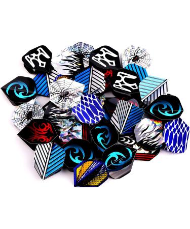 MAXMAU Dart Flights 144 pcs - Professional Standard Shape Replacement Feathers for Steel Tip and Soft Tip Darts - Buy Online on GoSupps.com