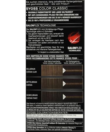 Order Syoss Hair Color 4-1 Medium Brown - Pack of 3 (3 x 115 ml) | International Shipping Available - Buy Online on GoSupps.com