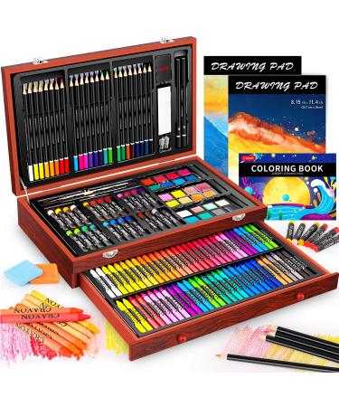 Acrylic Paint Set with 4 Brushes, 52 Vivid Colors (22 Ml/0.74 Oz