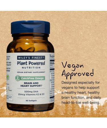 Wileyâ€™s Finest CatchFree Omega 60 Softgels - Plant-Based Omega-3s for Heart Health - Buy Online on GoSupps.com
