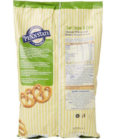 Penn State Sour Cream and Chive Pretzels 650g: Delicious Snack for Any Occasion - Buy Online on GoSupps.com