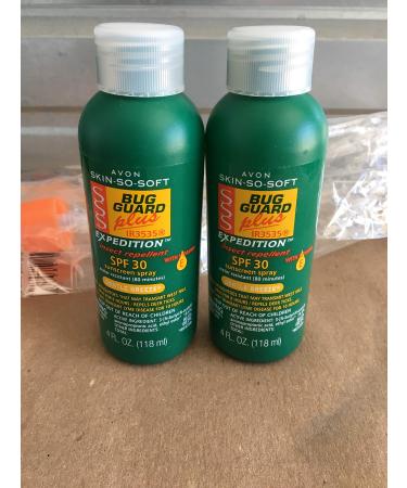 2 Bottles - Avon Skin so Soft Bug Guard Plus Expedition SPF 30 Pump Spray