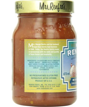 Mrs. Renfro's Medium Salsa 6-Count 30 ml (Pack of 6) - Buy Online on GoSupps.com