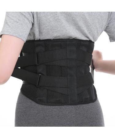 BraceUP Back Brace with lumbar Pad - Back Pain Relief for Men and Women, Lumbar Support Belt for Sciatica Pain, Heavy Lifting, Waist Support, Lower Back Brace (L/XL)