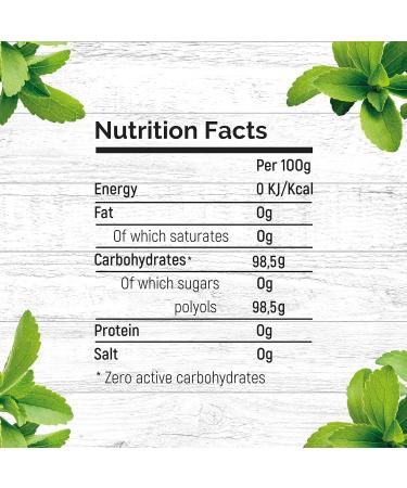 NKD Living Stevia & Erythritol 1:1 Sugar Free Sweetener 750g - Natural Zero Calorie Sugar Replacement - Buy Online on GoSupps.com