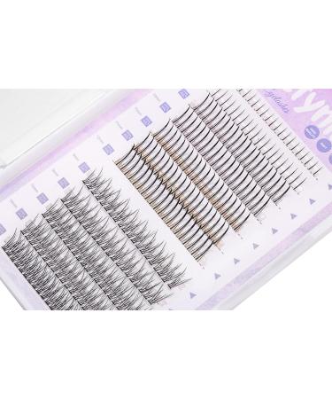 Ninetynine 240pcs Mixed Pack C Curl False Eyelash Extension Individual Lashes, Fairy Style & Fish Tail, Natural Clusters - 240 Count - Buy Online on GoSupps.com