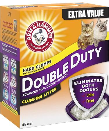 ARM & HAMMER Double Duty Cat Litter Advanced Dual Odour Control 18-kg - Buy Online on GoSupps.com