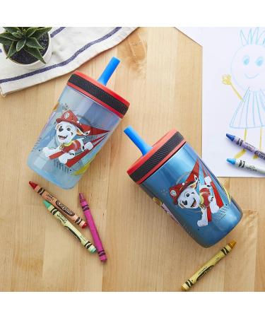 Zak Designs PAW Patrol Kelso Tumbler Set - 15 fl oz 3 Piece Bundle for Kids - Leak-Proof Lid with Straw - Plastic and Stainless Steel Cups with Sipper - Paw Patrol Theme - Buy Online on GoSupps.com