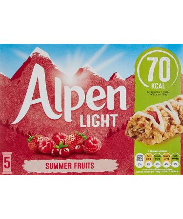 Alpen Light Summer Fruits Bars 5 x 19g