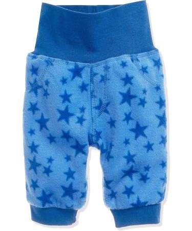 Schnizler Baby Fleece Pumphose with Knitted Waistband, Blue Stars (Size 92) - Buy Online on GoSupps.com