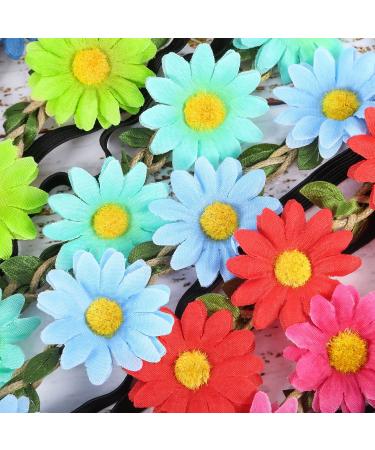 Bememo 12-Piece Multicolor Flower Crown Headbands for Festivals and Weddings - Buy Online on GoSupps.com