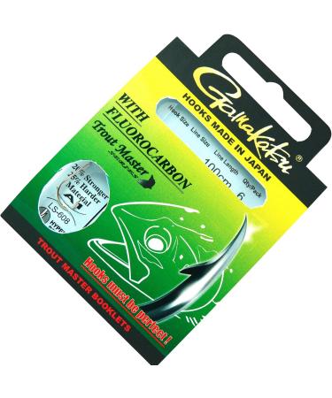 Gamakatsu LS-608 Trout Master Series Fishing Hooks - 100cm Size 6 6 Bound for Trout Fishing - Premium Quality Trout Hooks - Buy Online on GoSupps.com