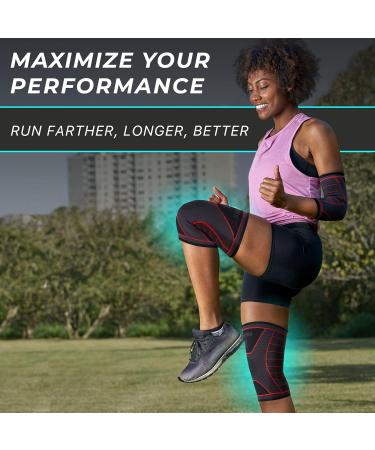 Rymora Knee Support Brace - Compression Sleeves for Women and Men - Secure Fit for Weight Lifting, Running, Sports - XS Slate Grey - Buy Online on GoSupps.com