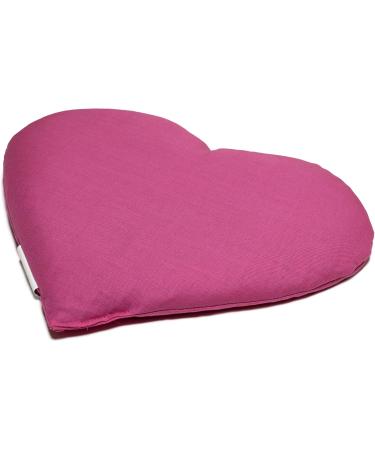 Buy Grape Seed Heart Pillow 30x25cm - Pink Heat Cushion | Perfect Gift Idea - Buy Online on GoSupps.com