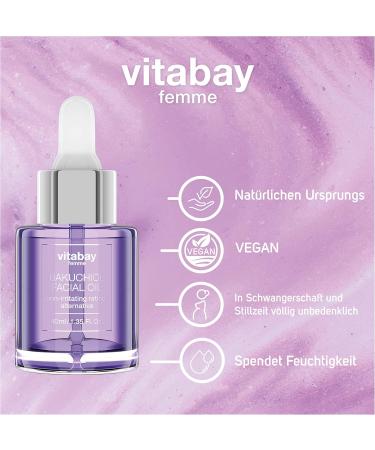 Bakuchiol Facial Oil: dry oil for facial care - anti-aging moisturizing regenerating thanks to Bakuchiol (alternative to retinol) squalane and vegetable oils 40 ml - Buy Online on GoSupps.com