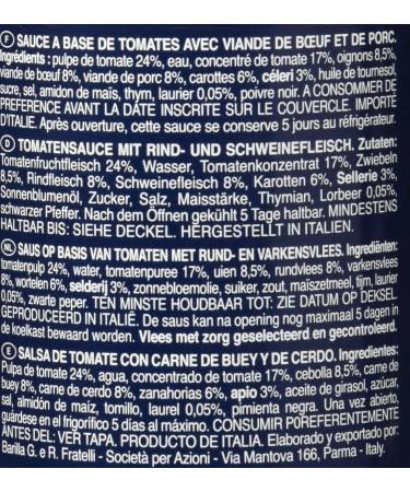  Barilla Barilla Bolognese Sauce 400 g - Buy Online on GoSupps.com