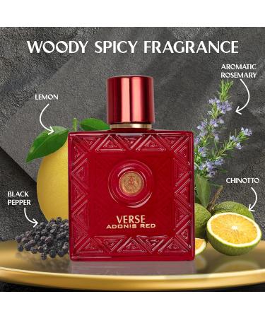 NovoGlow Verse Adonis Red for Men - 100ml Eau De Parfum Spray for Men - Long Lasting Fruity Warm & Floral Fragrance Smell Fresh All Day Long Gift for Men for All Occasions 3.4 Fl Oz (Pack of 1) - Buy Online on GoSupps.com