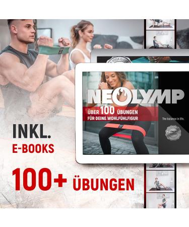 Buy Neo-Olympe Short Fitness Bands Set - Washable Resistance Bands with eBook for Strength Training & Gymnastics | Best Booty Bands & Fitness Straps - Buy Online on GoSupps.com