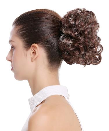 WIG ME UP Q0147-25T33: Short Voluminous Braid Curls Hairpiece Bun with Butterfly Clip | Blonde Brown Mix - International Shipping Available - Buy Online on GoSupps.com