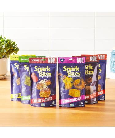 SPARK BITES Variety Pack - Allergen-Free Vegan Healthy Energy Snack - 6 Flavors, Non-GMO, Gluten-Free - Buy Online on GoSupps.com