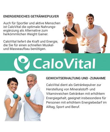High-Calorie Weight Gain Shake | Calovital 500g | Protein & Carbohydrates | Vitamins | Premium German Quality - Buy Online on GoSupps.com