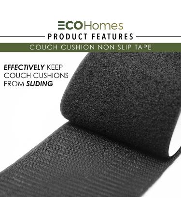 ECOHomes Couch Cushion Grip Tape 10.0 Feet - Heavy Duty Non Slip Hook and Loop Tape | Prevent Sofa and Mattress Cushions from Sliding - Buy Online on GoSupps.com