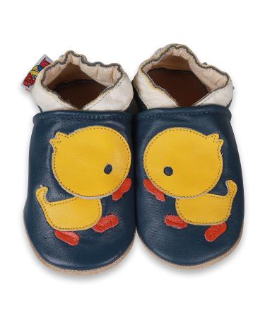 SHADOW DANCE UK Baby Shoes Toddler Shoes with Soft Sole Baby Boy Shoes - Baby Girl Shoes New Born Leather Kids Winter Booties 13 Ducklin 0-6 Months