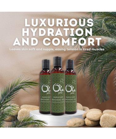 Ola Tropical Apothecary Lemongrass Ginger Massage Oil - 4 fl oz 4 Fl Oz (Pack of 1) - Buy Online on GoSupps.com