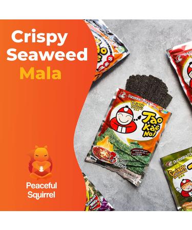 Peaceful Squirrel Variety Tao Kae Noi Thai Crispy Seaweed 6-Pack - Healthy On-The-Go Nori Snacks for Kids & Adults | Omega-3s, Fiber, Antioxidants, Vitamin B12 | 6 Flavors | 6 Bags, 1.2 oz - Buy Online on GoSupps.com