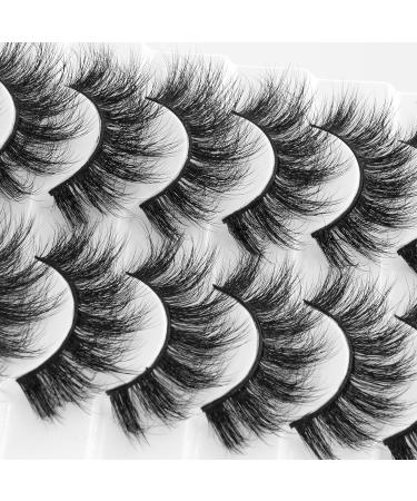Shop 6D Fluffy False Eyelashes | Dramatic 10 Long Faux Mink | Soft Thick Reusable Natural Volume Makeup - Buy Online on GoSupps.com
