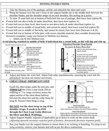 Drop Support Harness for Patient Fall Prevention | Epilepsy, Parkinson's, Elderly Care | PT/OT's Choice for Balance & Stability | LARGE Black - Buy Online on GoSupps.com