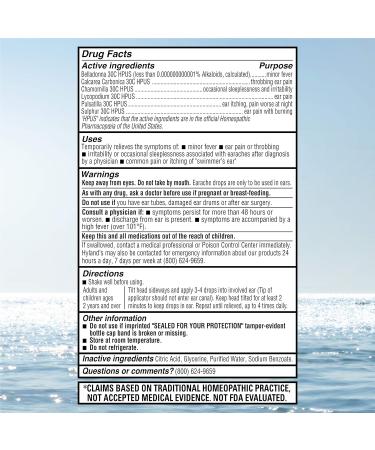 Hyland's Earache Drops: Natural Relief for Swimmers Ear (3-Pack) - Buy Online on GoSupps.com