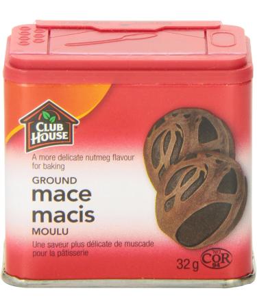 Club House Quality Natural Herbs & Spices Ground Mace Plastic Can 32g 32 g (Pack of 1) - Buy Online on GoSupps.com