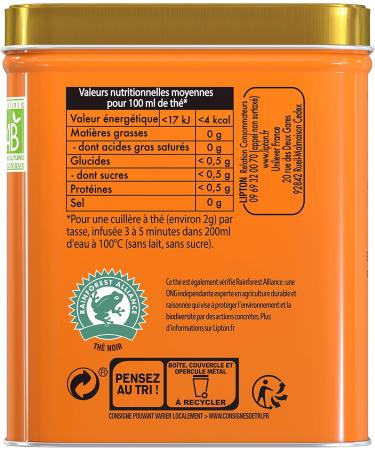 Lipton Black Tea Orange Jaipur Organic Flavored Black Tea Bulk Orange Taste Vitality Rainforest Alliance Certified 150 - Buy Online on GoSupps.com