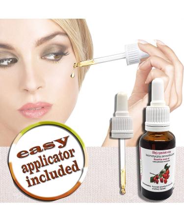 Ol Vita: Rosehip Seed Oil Virgin Cold Pressed - 100% Pure Natural Moisturiser for flawless skin 30 ml - Buy Online on GoSupps.com
