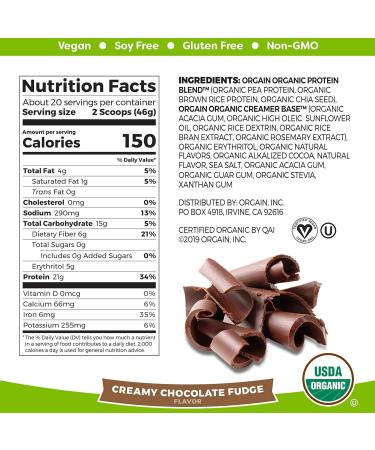 Orgain Keto Collagen Protein Powder Chocolate (0.88lb) Organic Vegan Protein Powder Creamy Chocolate Fudge (2.03lb) - Buy Online on GoSupps.com