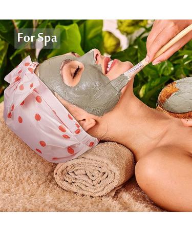 3 Pieces Waterproof Reusable Shower Caps for Women - Elastic Hem Turban Bath Caps for Long, Short, and Curly Hair - Stripe, Coconut Palm, and Polka Dot Patterns - Buy Online on GoSupps.com