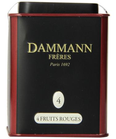 Dammann Teas 4 - 4 fruits reds 100 g Tin - Buy Online on GoSupps.com